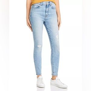 7 For All Mankind High Waist Ankle Skinny Jeans